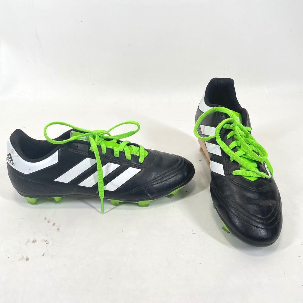 Adidas Goletto VI FG Mens Soccer Cleats Black White Green BB0570 Size 6